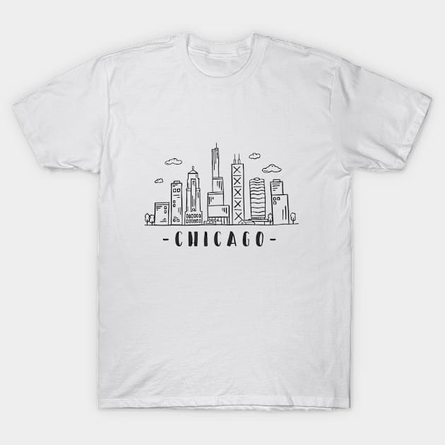 Chicago T-Shirt by WPAP 